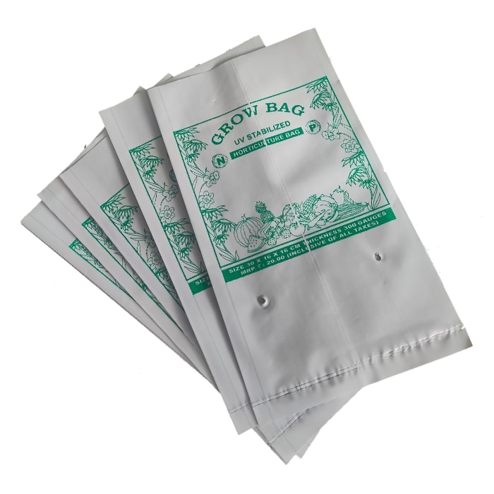 Plastic UV Protected Poly Growbag size 30x16x16cm (Pack of 10 ) - Image 3