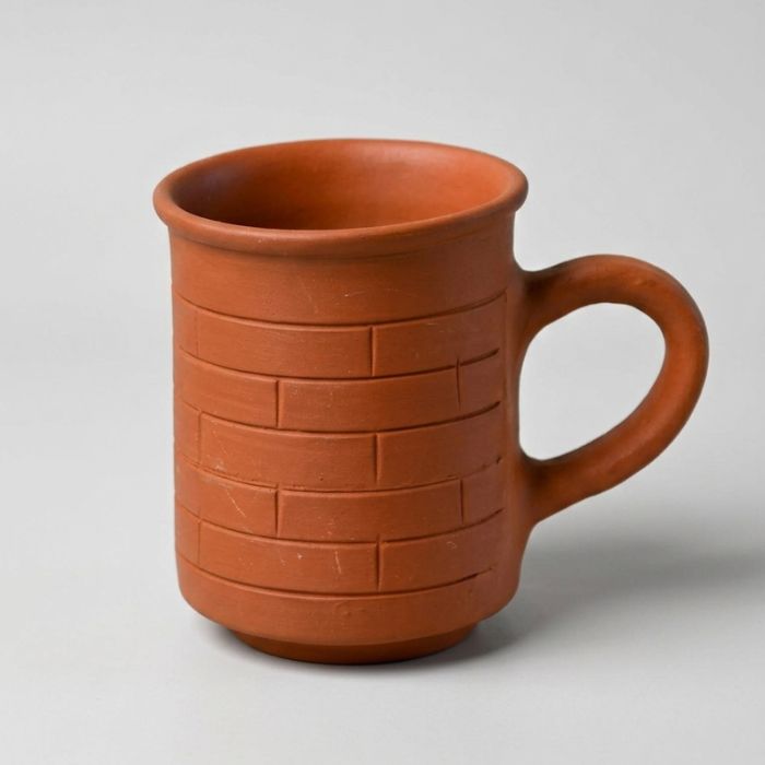 Handcrafted Terracotta Clay Tea Mug set of 4