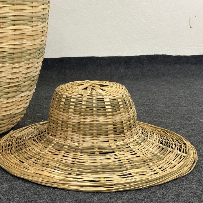 Handcrafted Bamboo Hat medium size