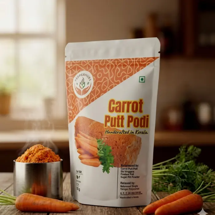 Pepperhubs Carrot Puttu Podi: