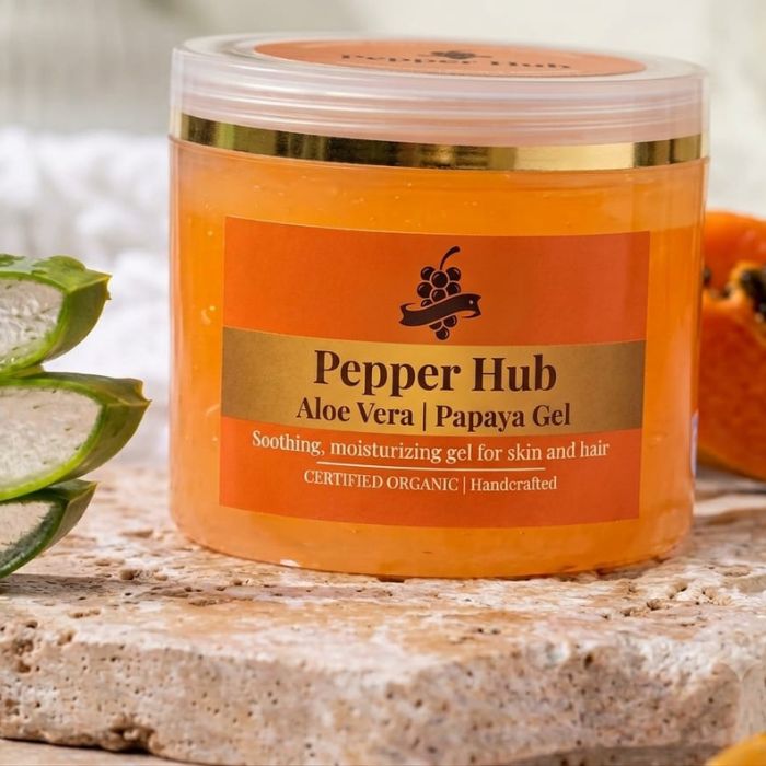 Buy Pure Aloe Vera and Papaya Gel Online 100gm
