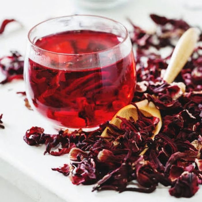 Buy Pure Dry Hibiscus Flower Tea Online 50gm - Image 2
